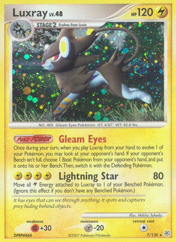 Luxray (7/130) [Diamond & Pearl: Base Set] | North Game Den