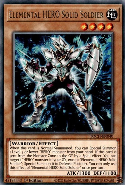 Elemental HERO Solid Soldier [TOCH-EN040] Rare | North Game Den