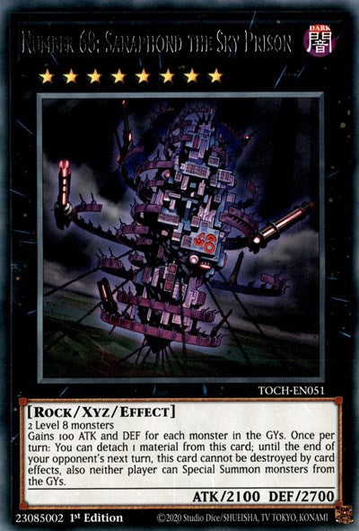 Number 68: Sanaphond the Sky Prison [TOCH-EN051] Rare | North Game Den