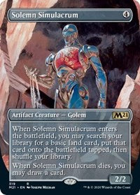 Solemn Simulacrum (Alternate Art) [Core Set 2021] | North Game Den