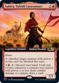 Subira, Tulzidi Caravanner (Extended Art) [Core Set 2021] | North Game Den