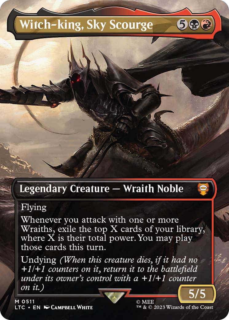 Witch-king, Sky Scourge (Borderless) [The Lord of the Rings: Tales of Middle-Earth Commander] | North Game Den