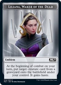 Emblem - Liliana, Waker of the Dead [Core Set 2021] | North Game Den