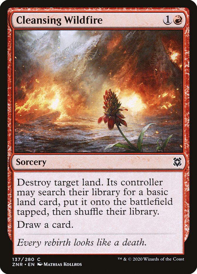 Cleansing Wildfire [Zendikar Rising] | North Game Den