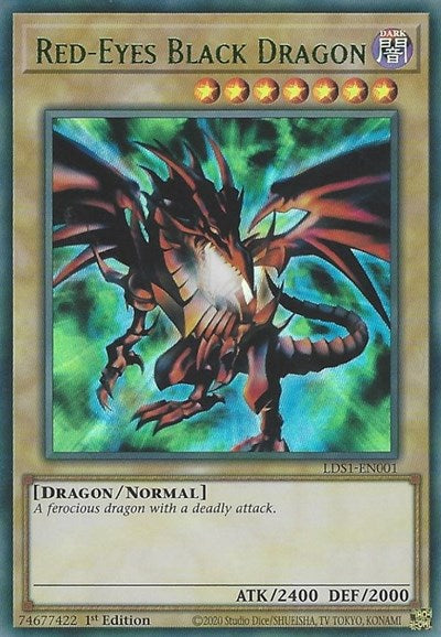 Red-Eyes Black Dragon (Green) [LDS1-EN001] Ultra Rare | North Game Den