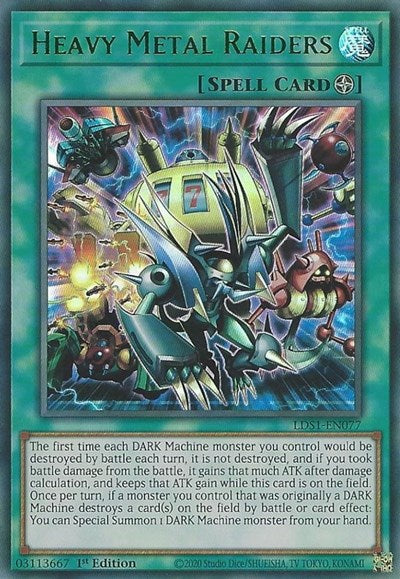 Heavy Metal Raiders (Green) [LDS1-EN077] Ultra Rare | North Game Den