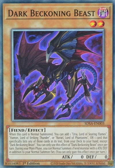 Dark Beckoning Beast [SDSA-EN003] Common | North Game Den