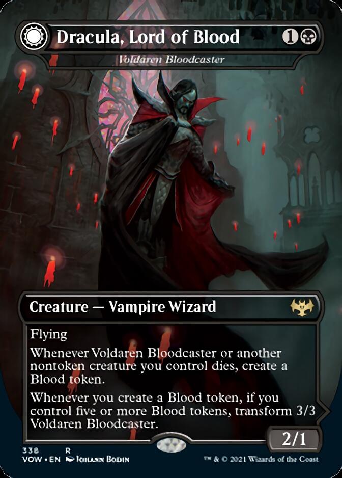 Voldaren Bloodcaster // Bloodbat Summoner - Dracula, Lord of Blood // Dracula, Lord of Bats [Innistrad: Crimson Vow] | North Game Den