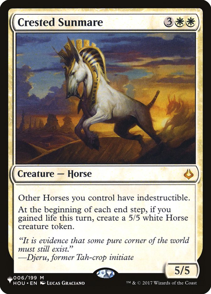 Crested Sunmare [The List] | North Game Den