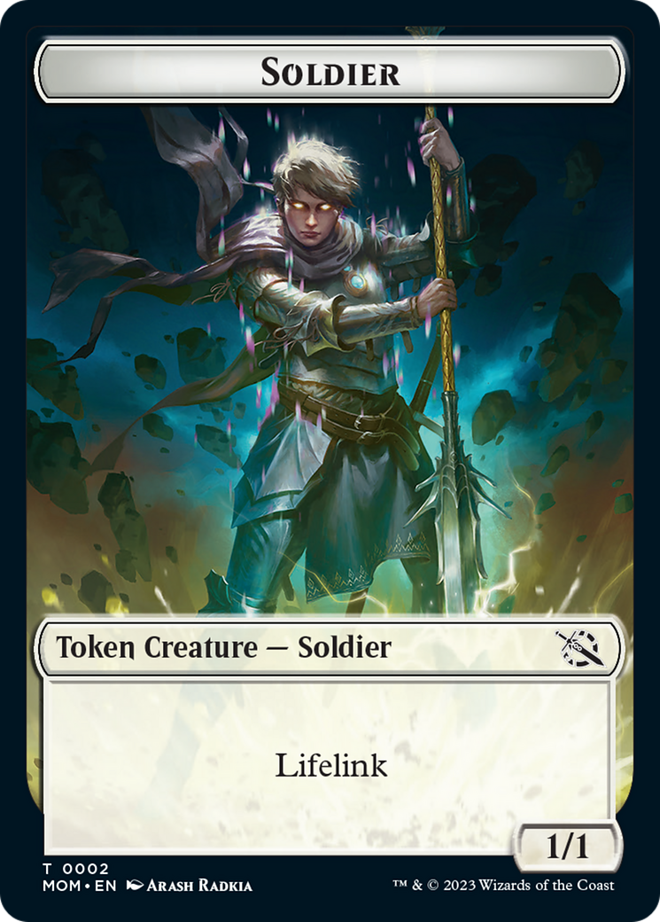 Soldier Token [March of the Machine Tokens] | North Game Den