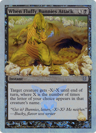 When Fluffy Bunnies Attack (Alternate Foil) [Unhinged] | North Game Den