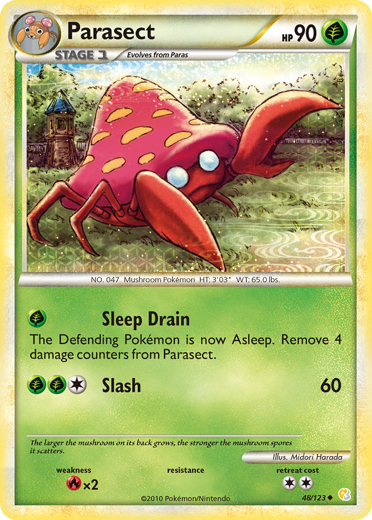 Parasect (48/123) [HeartGold & SoulSilver: Base Set] | North Game Den