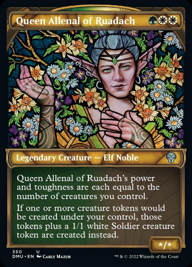 Queen Allenal of Ruadach (Showcase Textured) [Dominaria United] | North Game Den