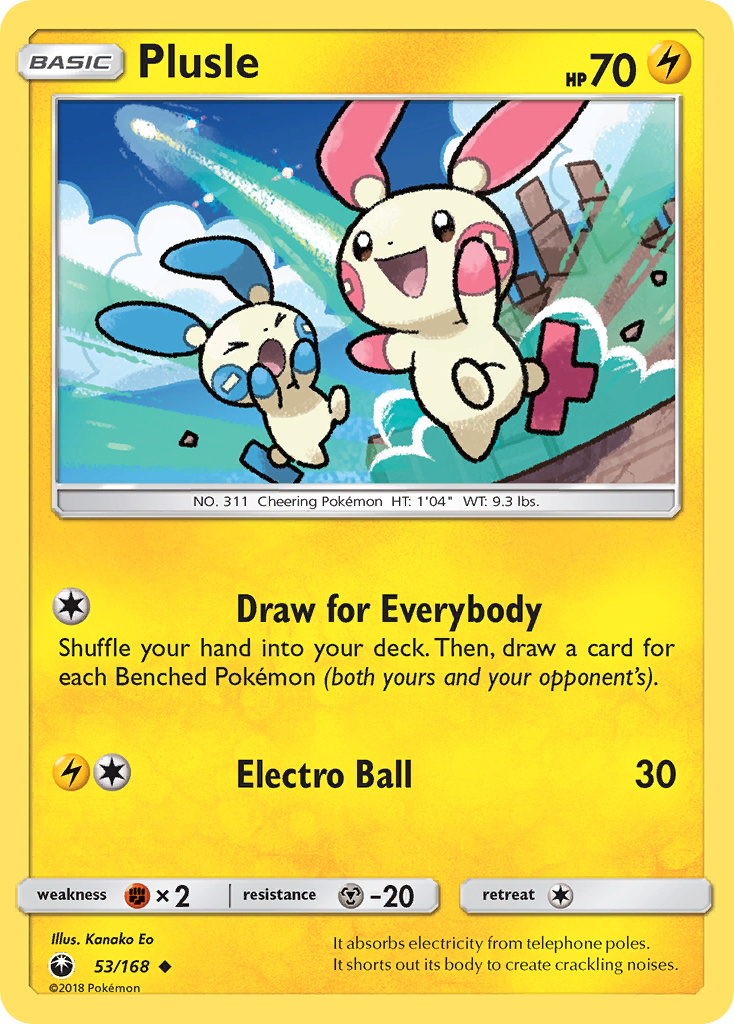 Plusle (53/168) [Sun & Moon: Celestial Storm] | North Game Den