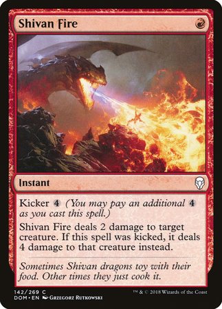 Shivan Fire [Dominaria] | North Game Den