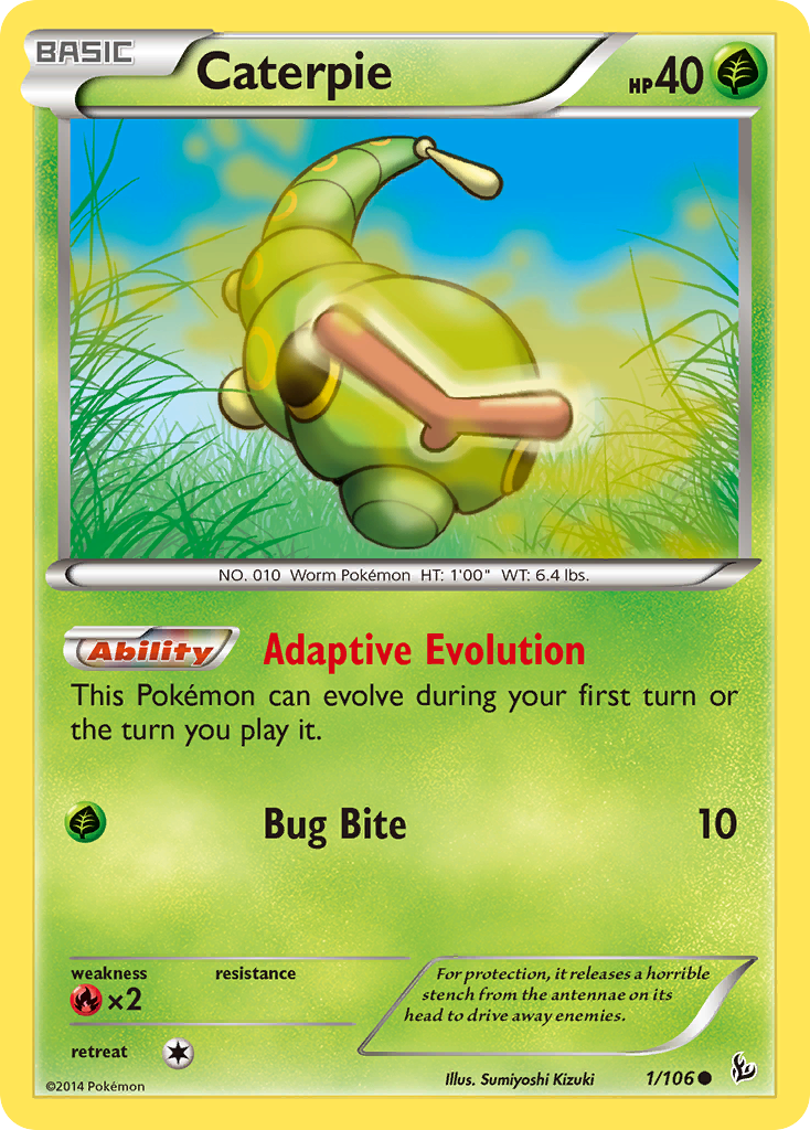 Caterpie (1/106) [XY: Flashfire] | North Game Den