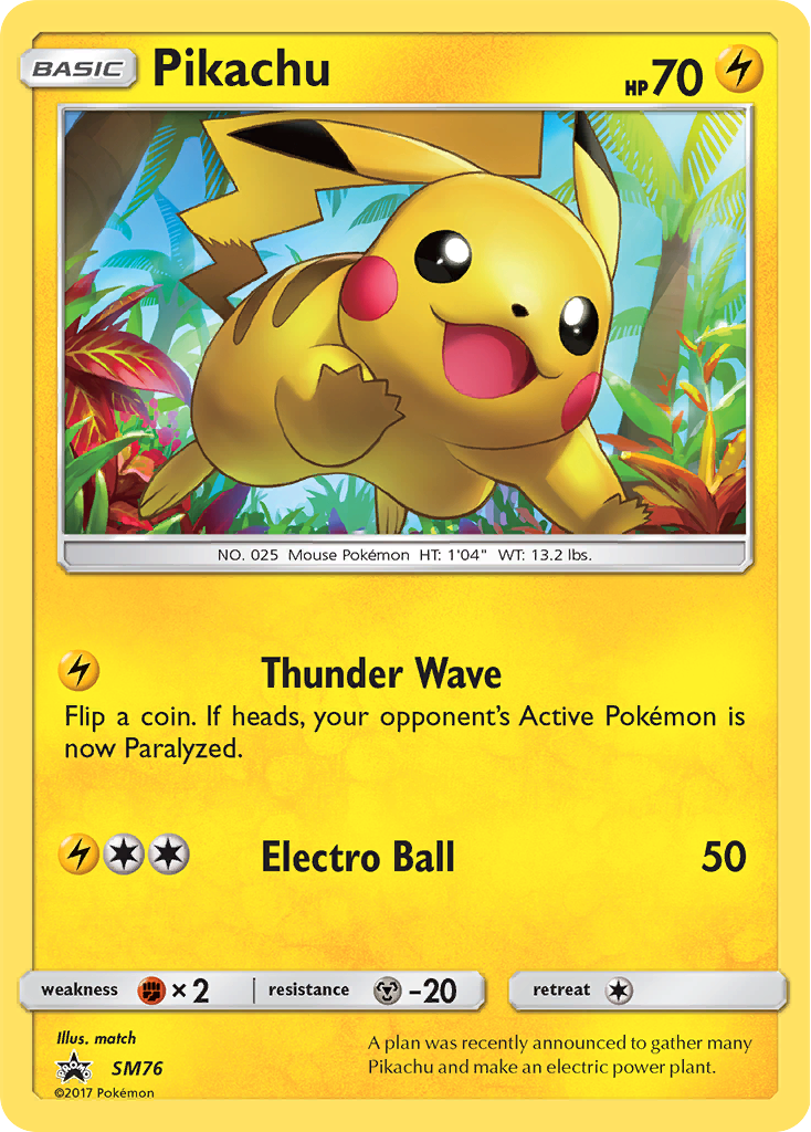 Pikachu (SM76) [Sun & Moon: Black Star Promos] | North Game Den