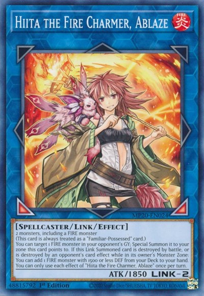 Hiita the Fire Charmer, Ablaze [MP20-EN024] Common | North Game Den