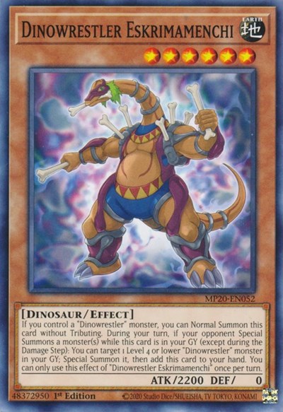 Dinowrestler Eskrimamenchi [MP20-EN052] Common | North Game Den
