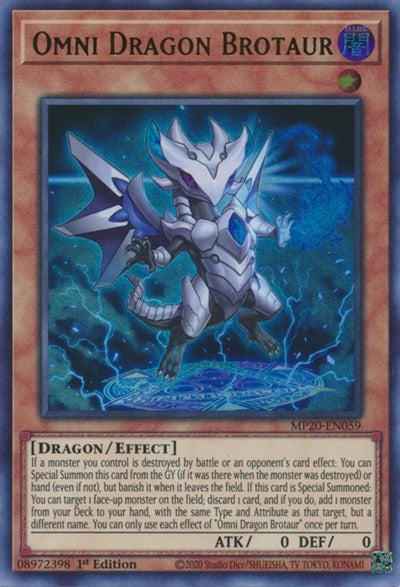 Omni Dragon Brotaur [MP20-EN059] Ultra Rare | North Game Den