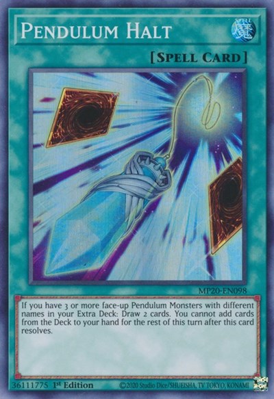 Pendulum Halt [MP20-EN098] Super Rare | North Game Den