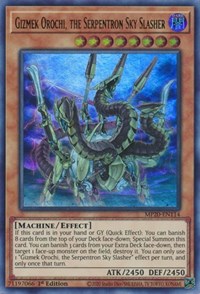 Gizmek Orochi, the Serpentron Sky Slasher [MP20-EN114] Ultra Rare | North Game Den