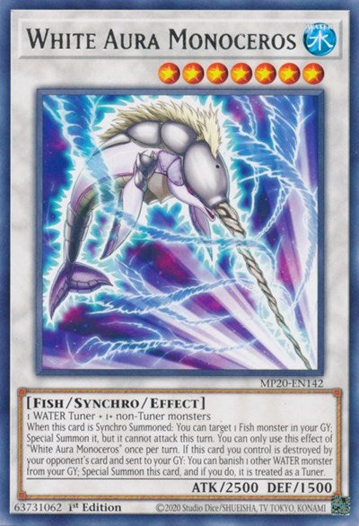 White Aura Monoceros [MP20-EN142] Rare | North Game Den