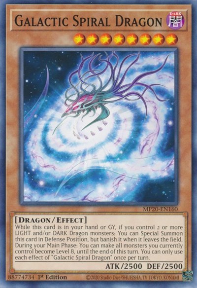 Galactic Spiral Dragon [MP20-EN160] Common | North Game Den