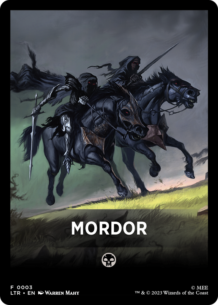 Mordor Theme Card [The Lord of the Rings: Tales of Middle-Earth Tokens] | North Game Den