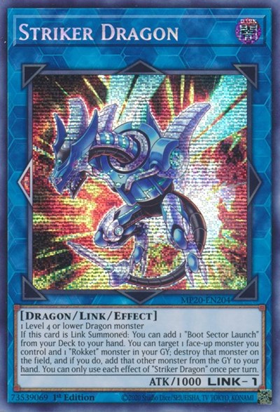 Striker Dragon [MP20-EN204] Prismatic Secret Rare | North Game Den