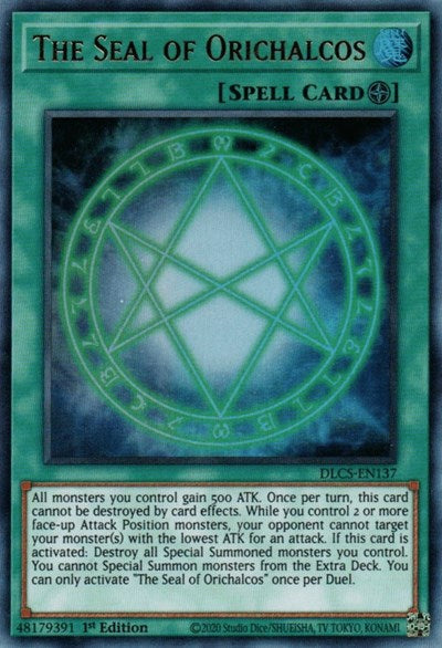 The Seal of Orichalcos [DLCS-EN137] Ultra Rare | North Game Den