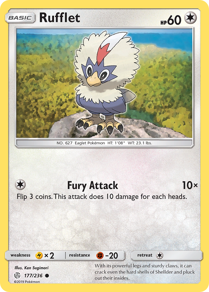 Rufflet (177/236) [Sun & Moon: Cosmic Eclipse] | North Game Den