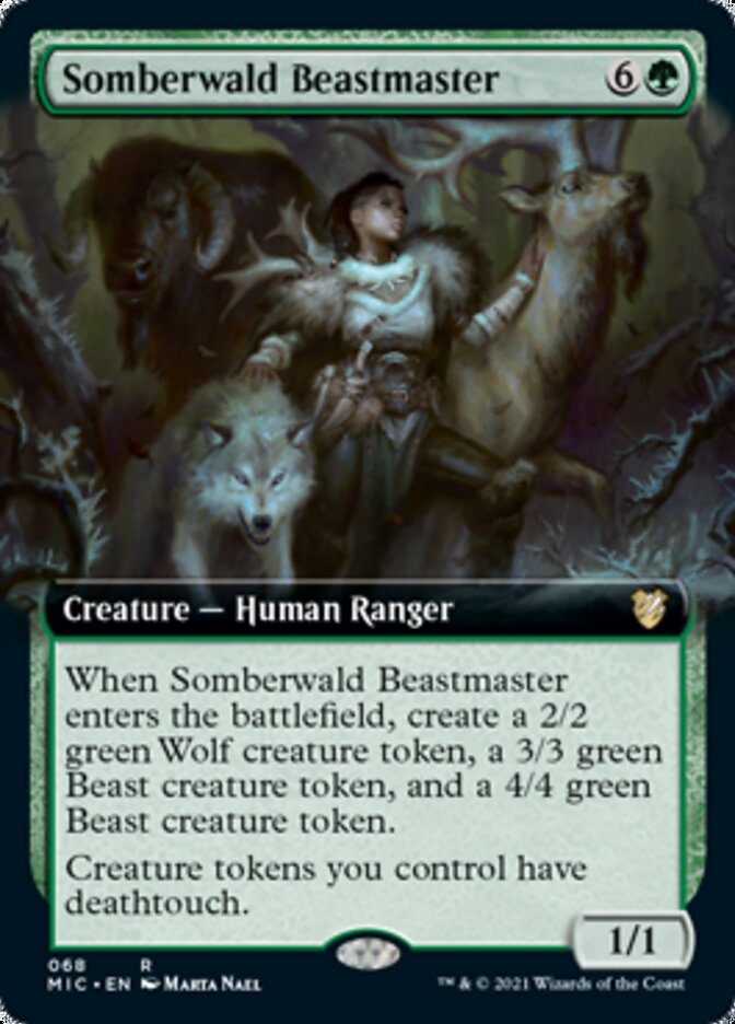 Somberwald Beastmaster (Extended) [Innistrad: Midnight Hunt Commander] | North Game Den