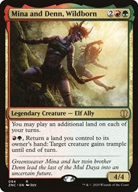 Mina and Denn, Wildborn [Zendikar Rising Commander] | North Game Den