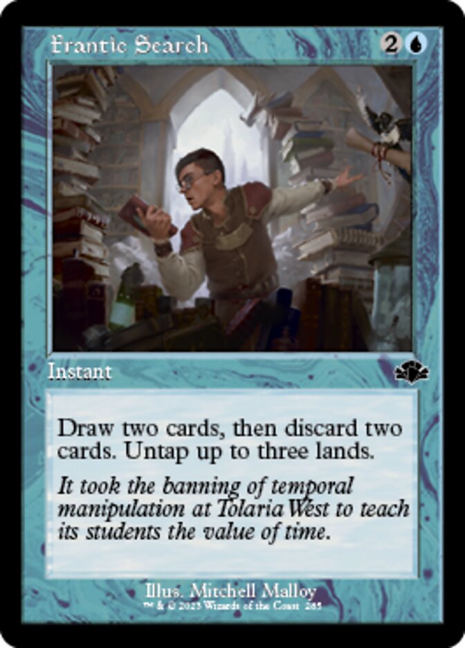 Frantic Search (Retro) [Dominaria Remastered] | North Game Den