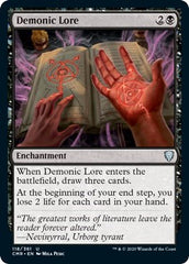 Demonic Lore [Commander Legends] | North Game Den