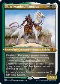 Sidar Kondo of Jamuraa (Foil Etched) [Commander Legends] | North Game Den