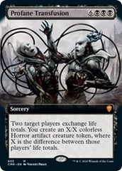 Profane Transfusion (Extended Art) [Commander Legends] | North Game Den