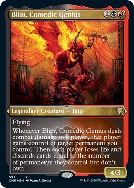 Blim, Comedic Genius (Foil Etched) [Commander Legends] | North Game Den