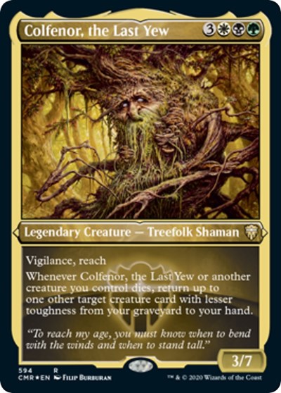 Colfenor, the Last Yew (Foil Etched) [Commander Legends] | North Game Den