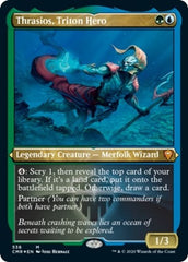 Thrasios, Triton Hero (Foil Etched) [Commander Legends] | North Game Den