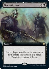 Necrotic Hex (Extended Art) [Commander Legends] | North Game Den