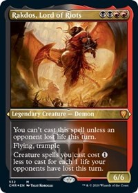 Rakdos, Lord of Riots (Foil Etched) [Commander Legends] | North Game Den