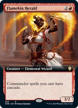 Flamekin Herald (Extended Art) [Commander Legends] | North Game Den