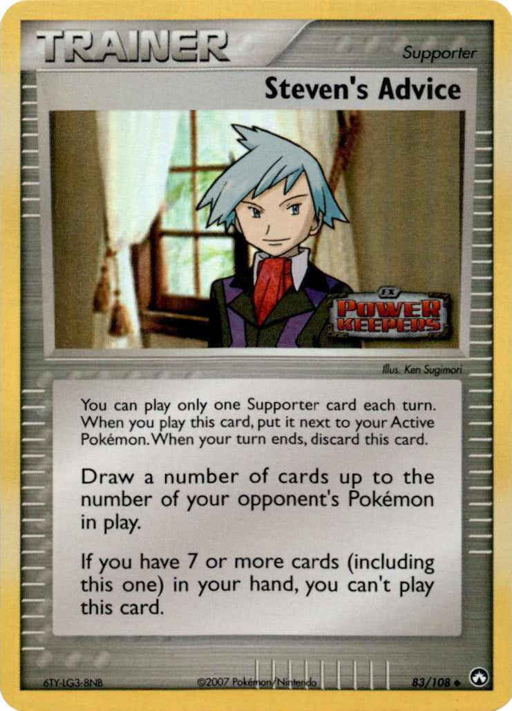 Steven's Advice (83/108) (Stamped) [EX: Power Keepers] | North Game Den
