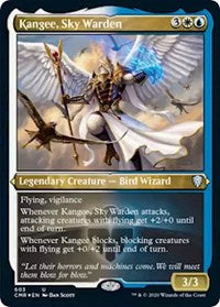 Kangee, Sky Warden (Foil Etched) [Commander Legends] | North Game Den