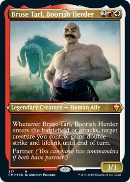 Bruse Tarl, Boorish Herder (Foil Etched) [Commander Legends] | North Game Den