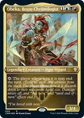 Obeka, Brute Chronologist (Foil Etched) [Commander Legends] | North Game Den