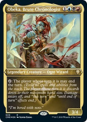 Obeka, Brute Chronologist (Foil Etched) [Commander Legends] | North Game Den