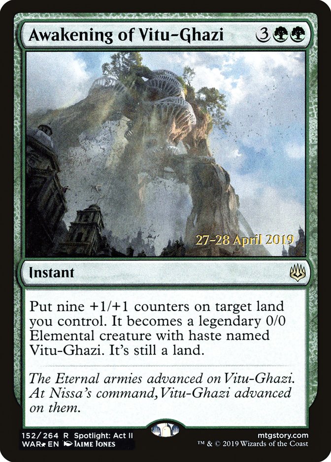 Awakening of Vitu-Ghazi  [War of the Spark Prerelease Promos] | North Game Den